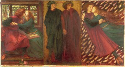 Paolo and Francesca by Dante Gabriel Charles Rossetti